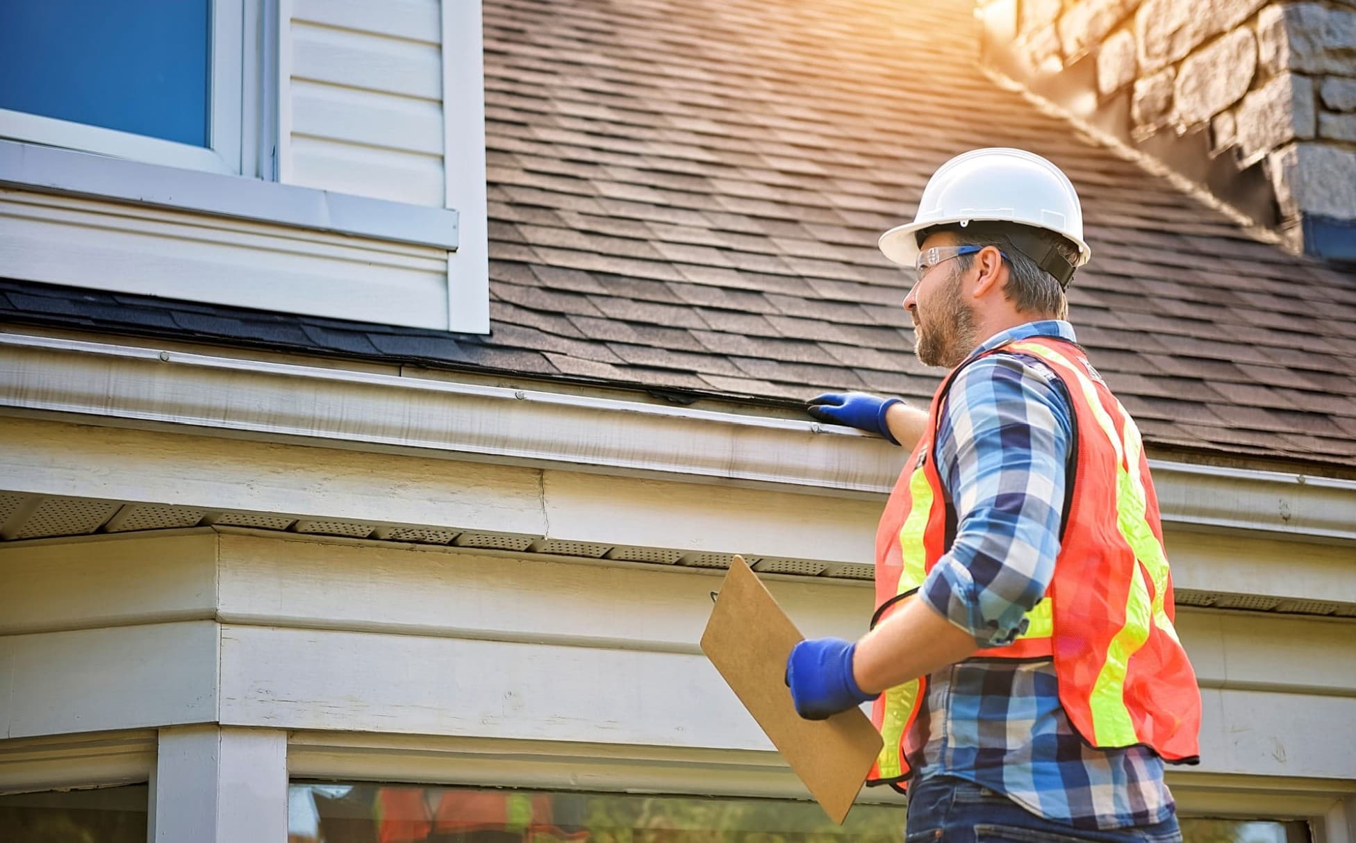 Residential property exterior reviewed during a home maintenance inspection