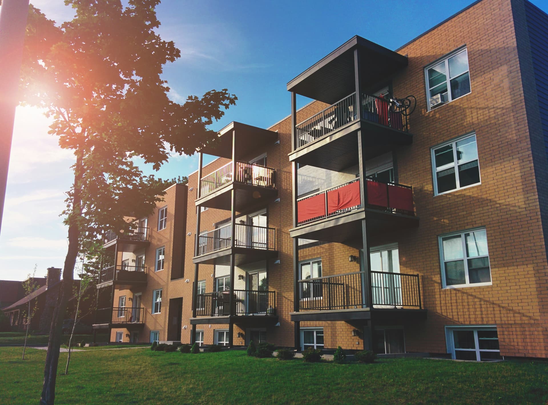 Existing multi-residential building undergoing a building envelope condition assessment
